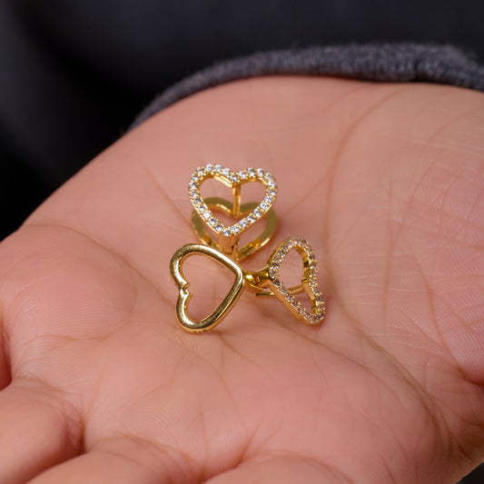 Celestia Love Crystal Heart Earrings jewellery product view 2