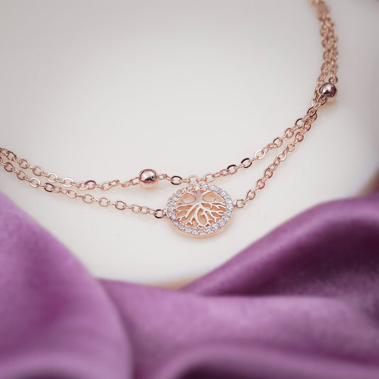 Elegant Tree of Life Charm Anklet jewellery product view 2