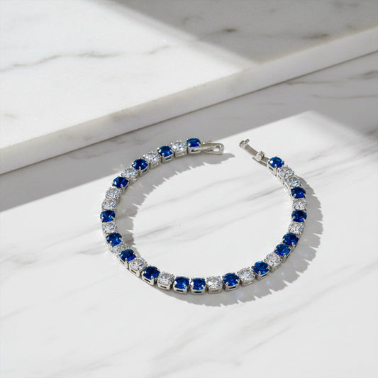 Blue Majesty Luxury Tennis Bracelet jewellery product view 2