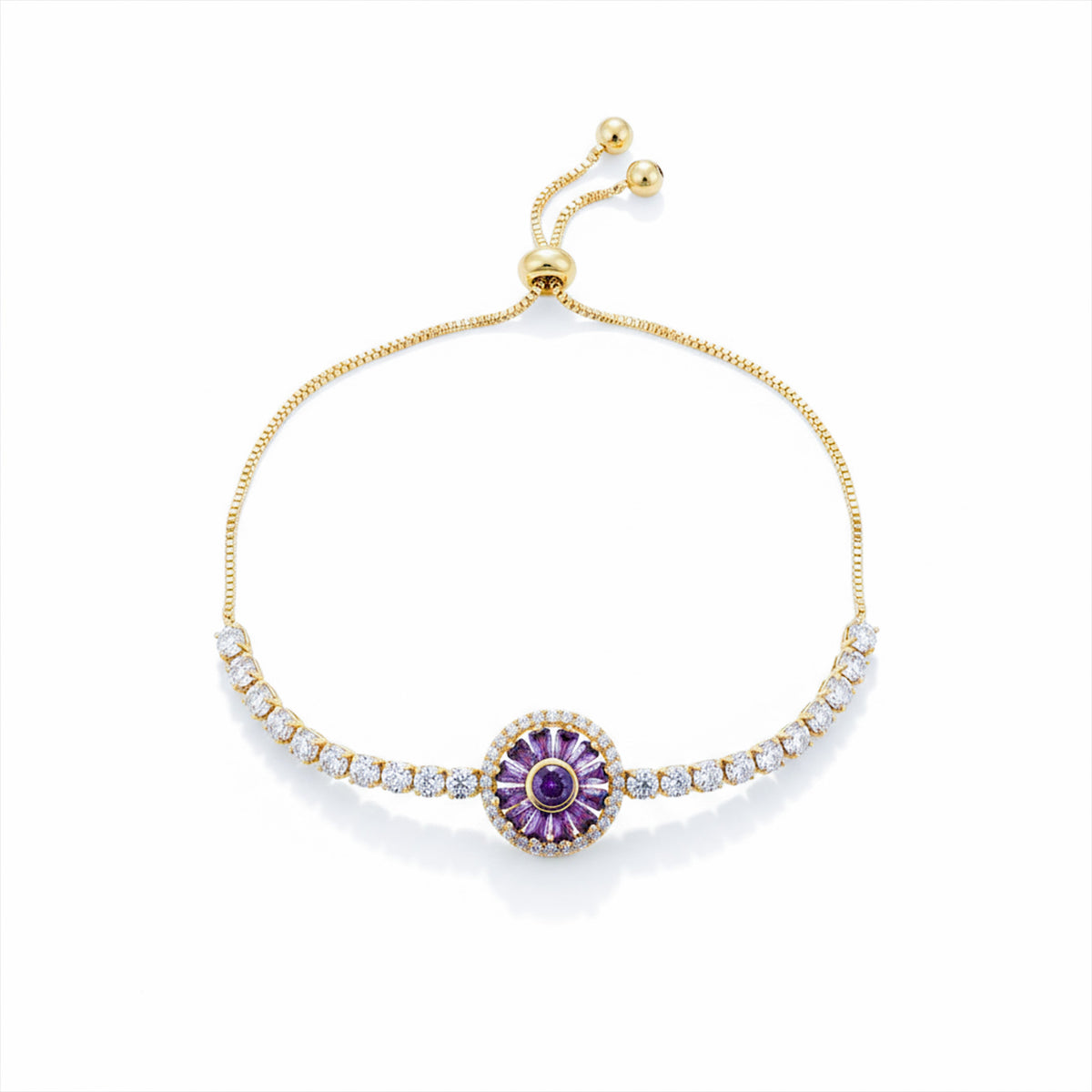 Purple Aura Diamond Bracelet jewellery product view 5