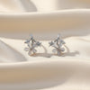 Ivory Blossom Crystal Luxe Stud Earrings jewellery product view 1