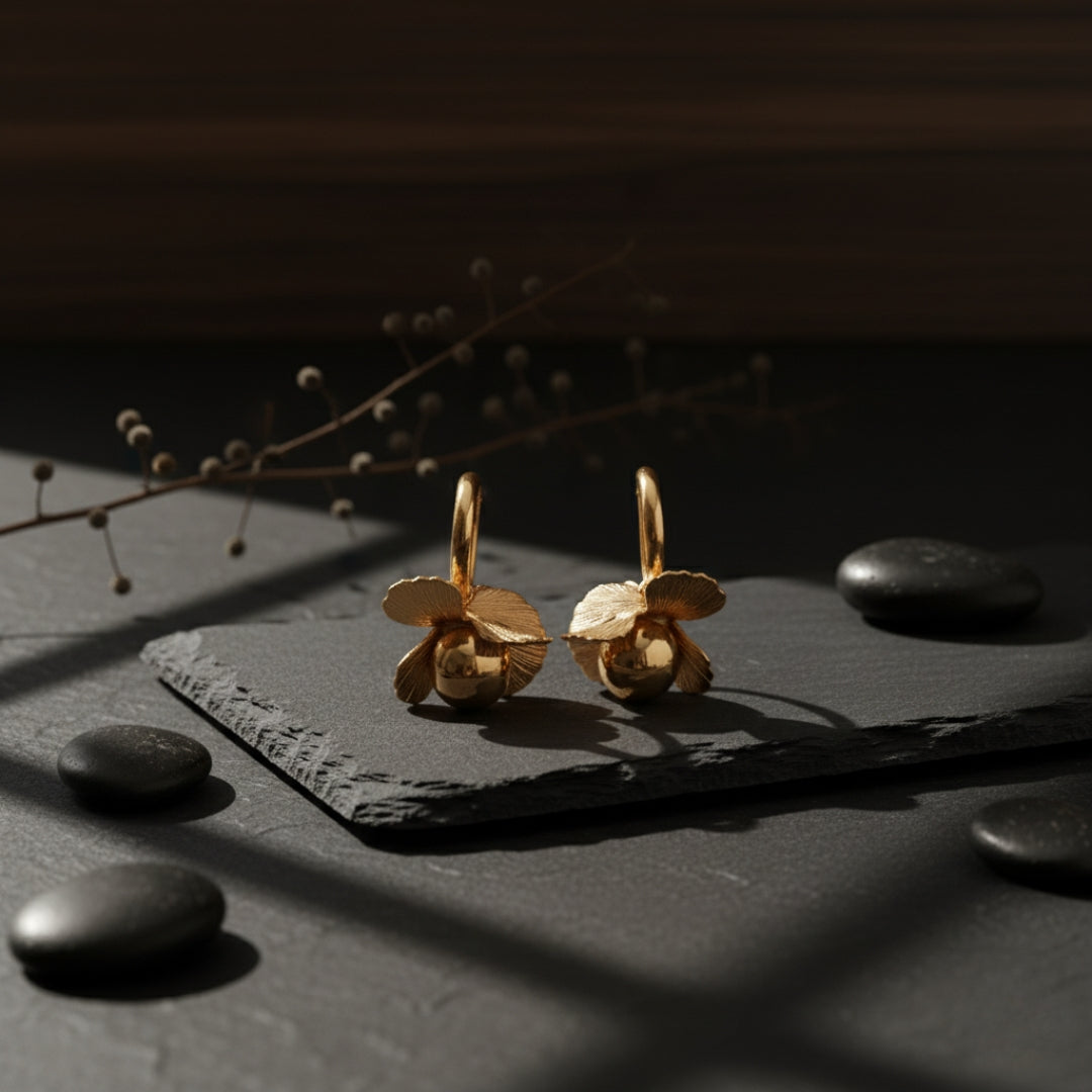 Flora Shine Earrings jewellery product view 10