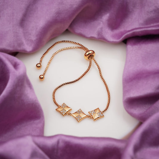 Royal CZ Slider Bracelet jewellery product view 2