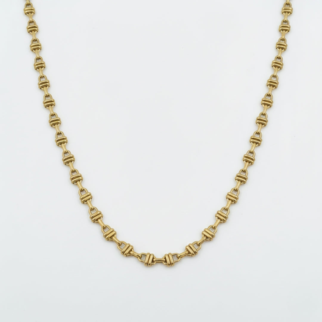 Thin Rope Design Gold Chain jewellery product view 3