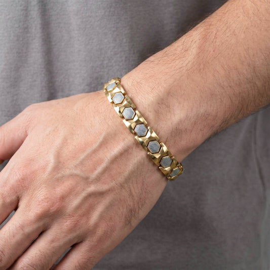 HexaStone Gold Luxe Bracelet jewellery product view 2