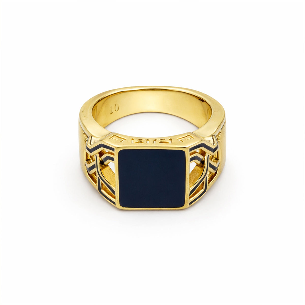 Golden Noir Ring jewellery product view 6