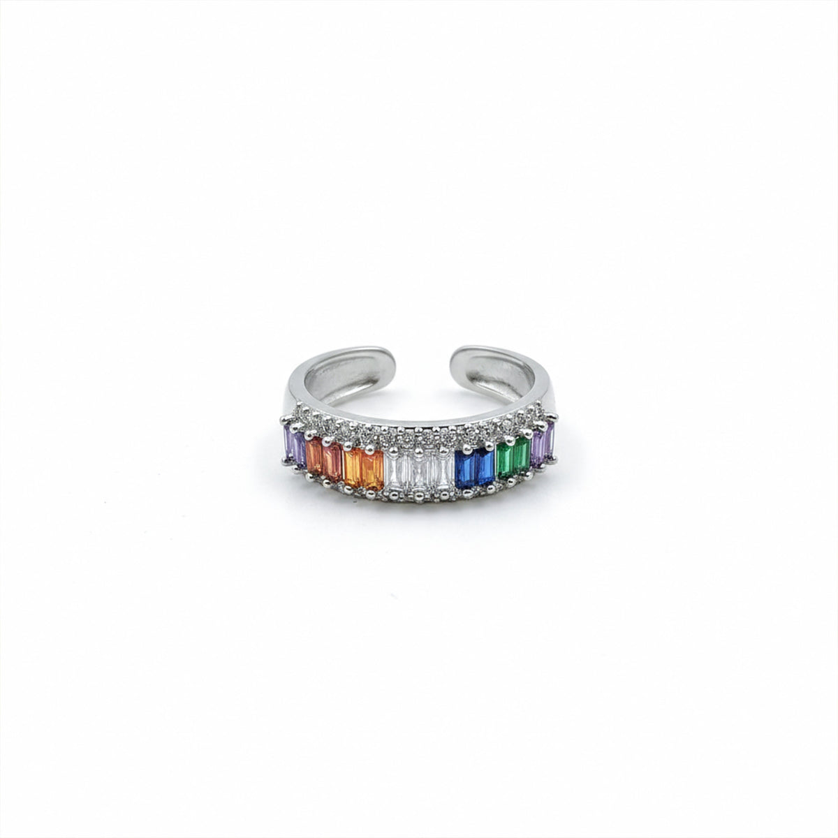 Prism Luxury Rainbow Stone Ring jewellery product view 5