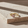 Majestic Pink Gemstone Halo Ring jewellery product view 1