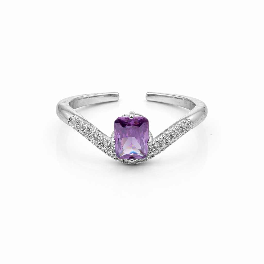 Aurora Violet Designer Ring jewellery product view 5