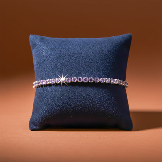 Lavender Luxe Tennis Bracelet jewellery product view 2