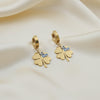 Elite Nazar Clover Charm Drop Earrings jewellery product view 1