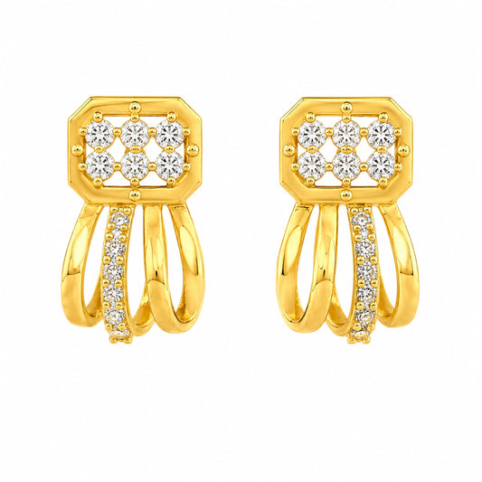 Meher Cascade Earrings jewellery product view 2