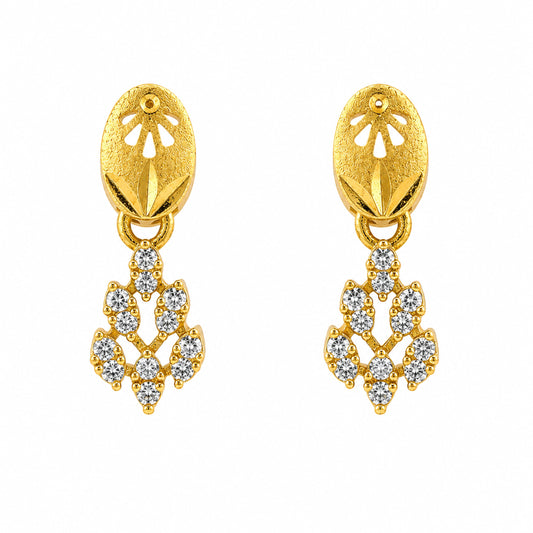 Zarqa Petals Earrings jewellery product view 2
