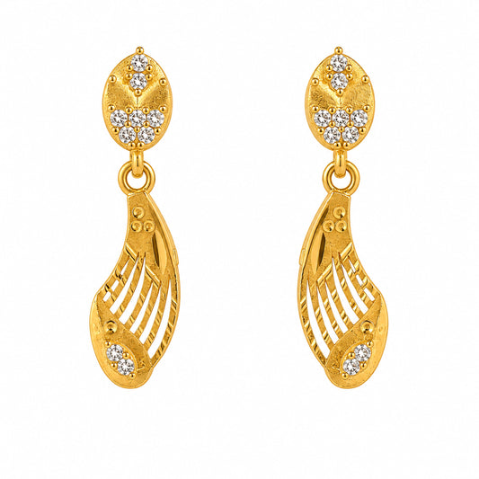 Mayura Glow Earrings jewellery product view 2