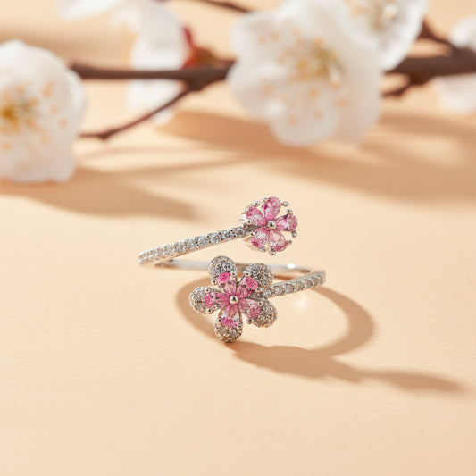 Eternal Sakura Blossom Ring jewellery product view 2