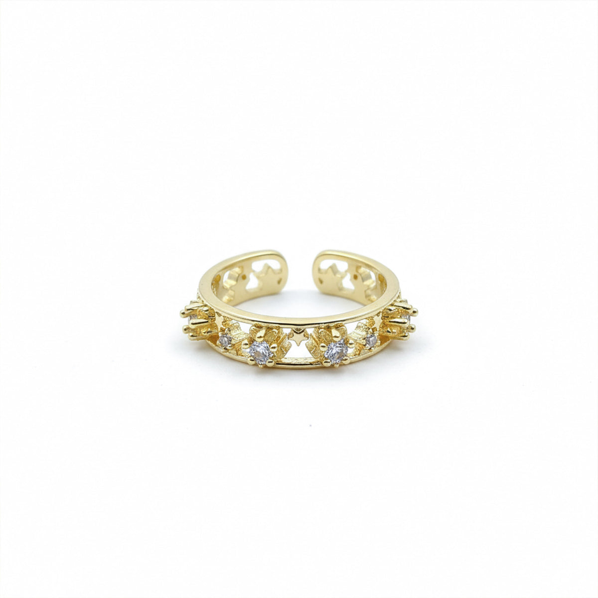 Aurora Sparkle Gold Ring jewellery product view 5