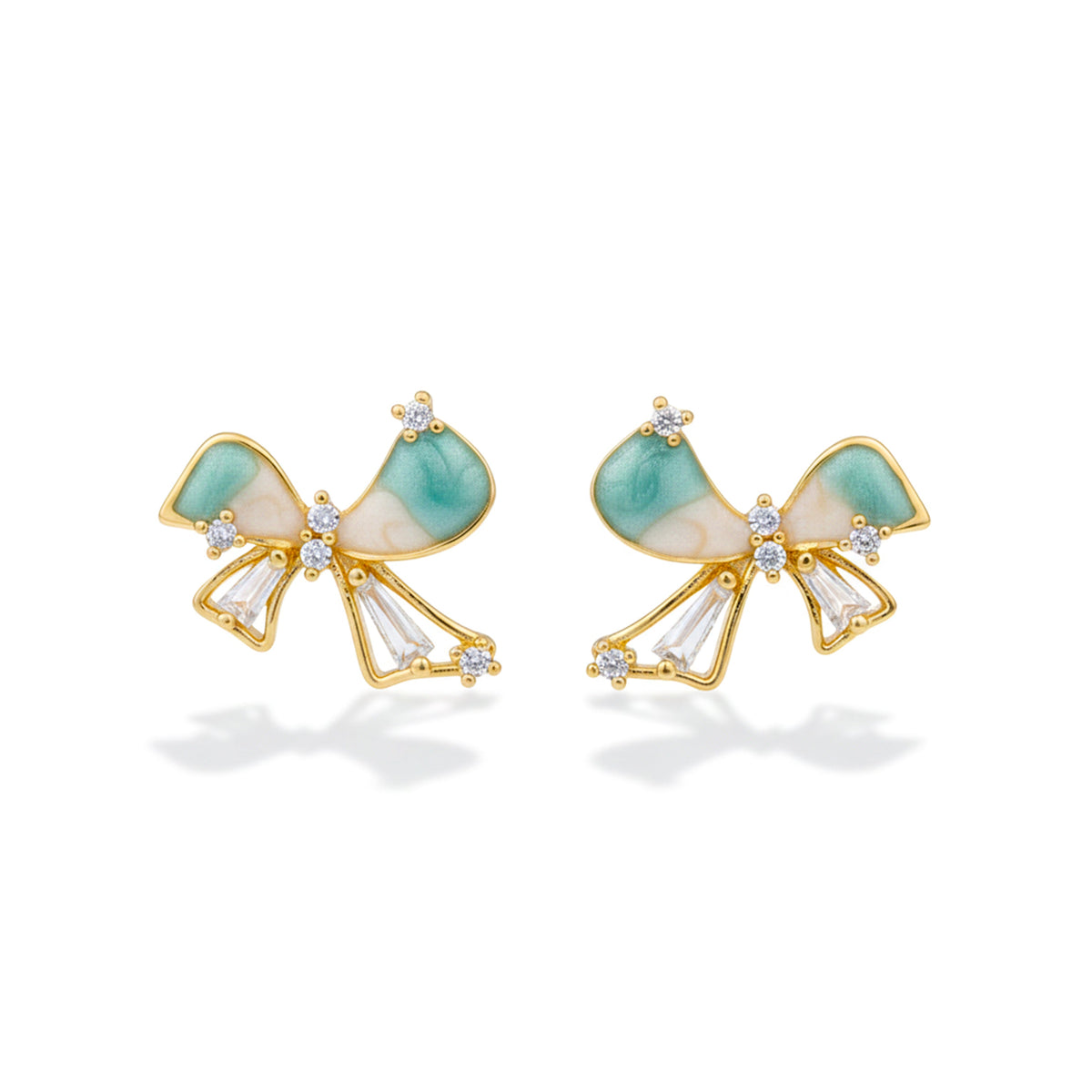 Velour Bow Radiance Earrings jewellery product view 6