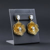 Zeenat Shahi Flower Drop Earrings jewellery product view 1