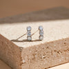 Eterna Glow Triple Diamond Hoops jewellery product view 1