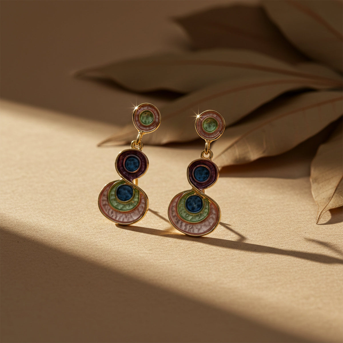 Elysian Pastel Drops Earrings jewellery product view 5