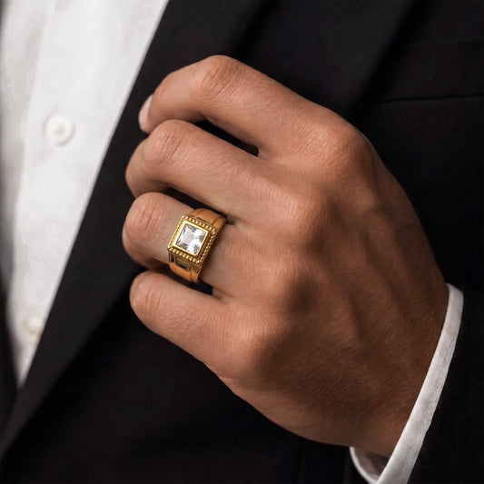 Rajwada Crown Ring jewellery product view 2
