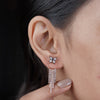 Butterfly Crystal Tassel Earrings jewellery product view 1