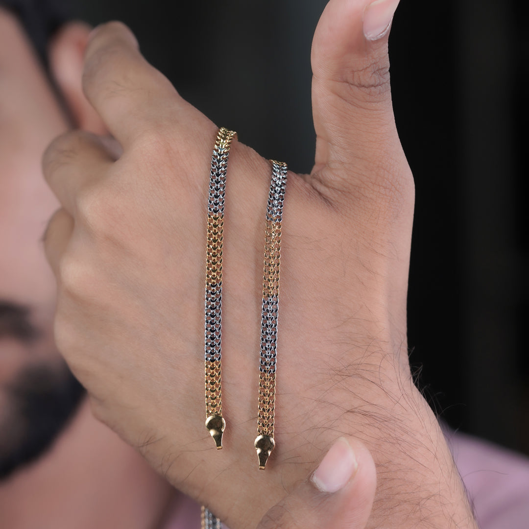 Luxpenny Elite Gold & Silver Cuban Chain jewellery product view 8