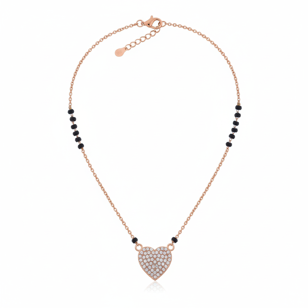 Prayal Heart Mangalsutra jewellery product view 13