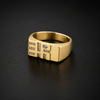 Elite Square Block Ring jewellery product view 1
