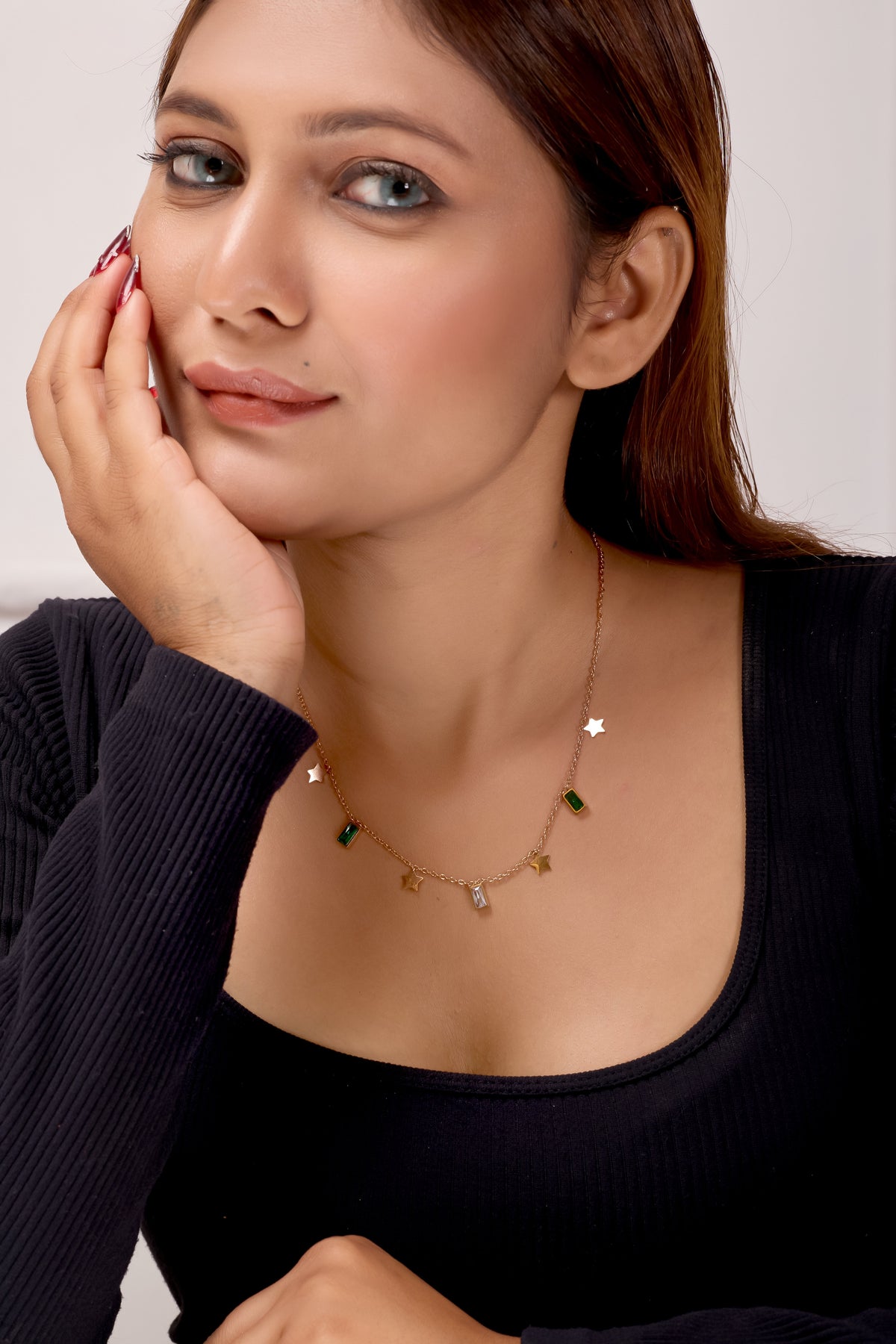 Celestia Charm Necklace jewellery product view 3