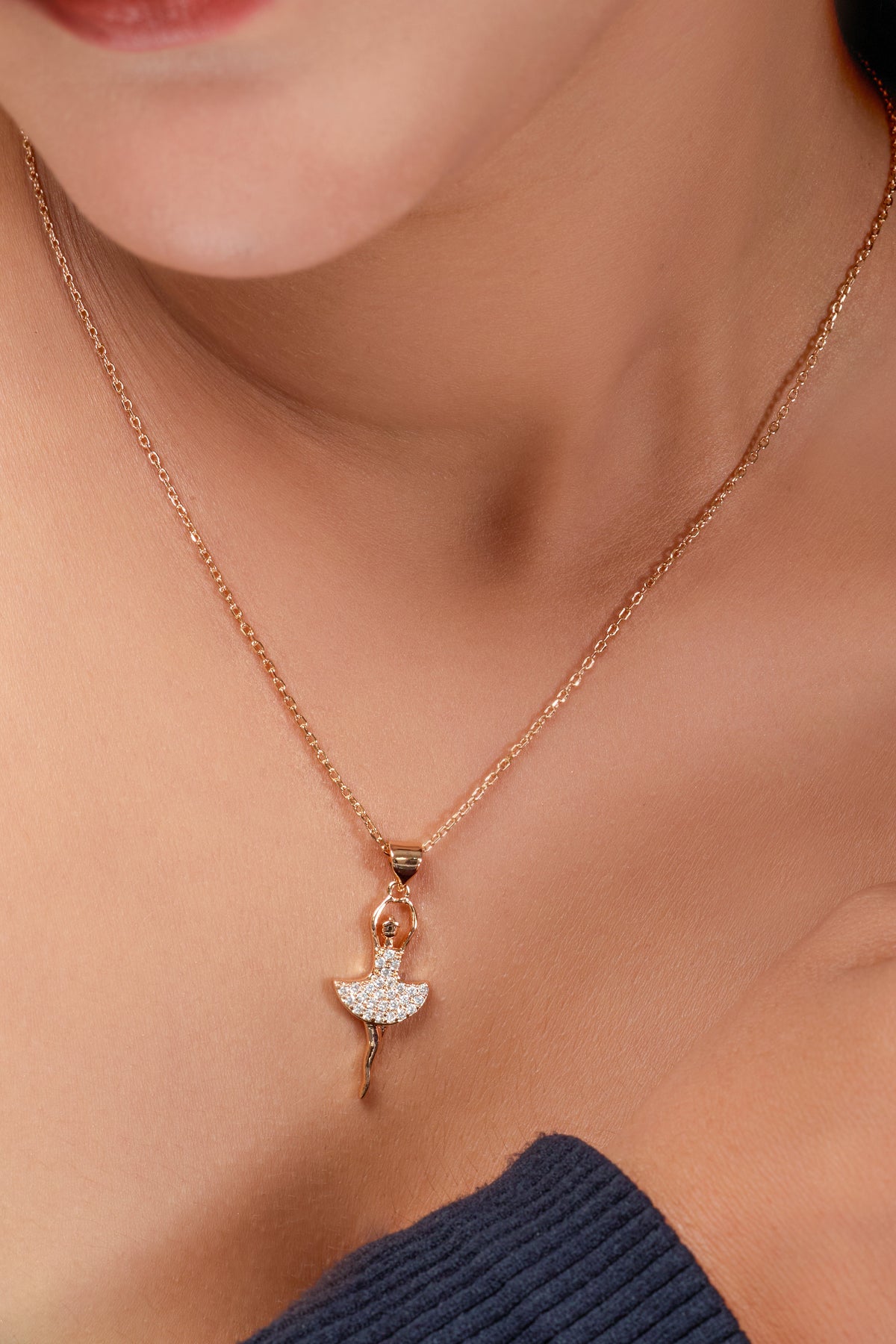 Twirl of Grace Necklace jewellery product view 2