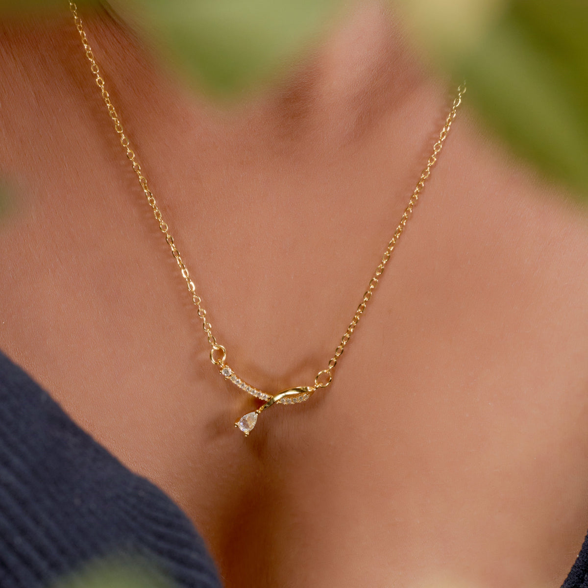 Liora drop Necklace jewellery product view 6