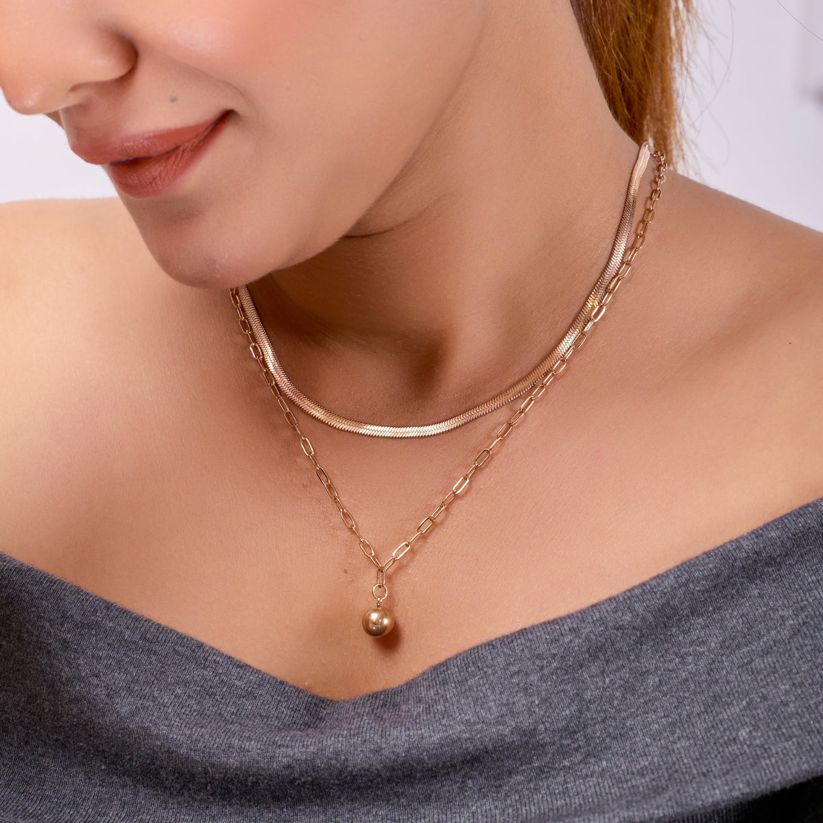 Zyra Twin Grace Necklace jewellery product view 7