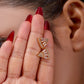 Opulence Arc Crystal Stud Earrings jewellery product view 6