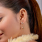 Golden Heart Drip Luxe Earrings jewellery product view 5