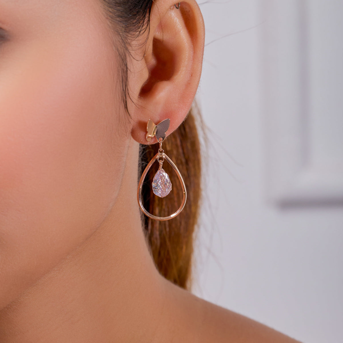 Flutter Gleam Earrings jewellery product view 4