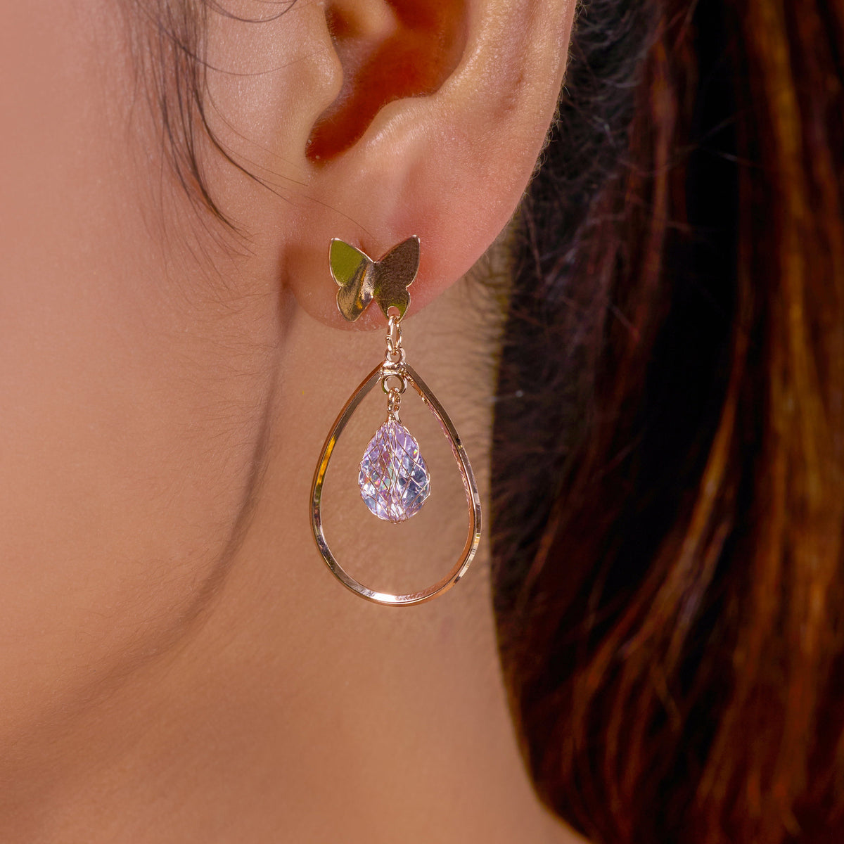Flutter Gleam Earrings jewellery product view 5