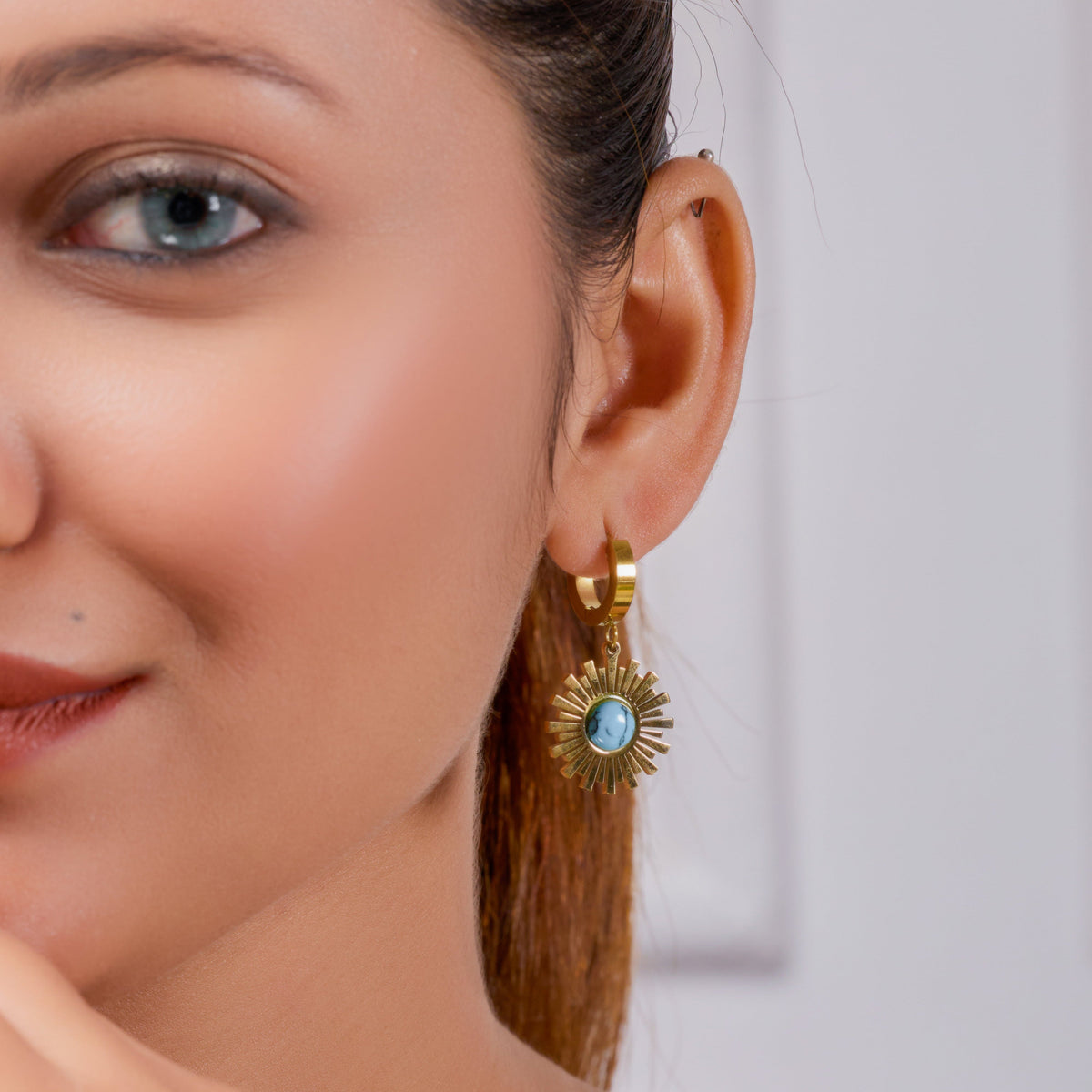 Sky Solar Radiance Earrings jewellery product view 2
