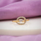 Luxpenny Aurora Swirl Halo Ring jewellery product view 2
