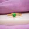 Emerald Royale Solitaire Ring jewellery product view 1