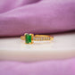 Emerald Royale Solitaire Ring jewellery product view 2