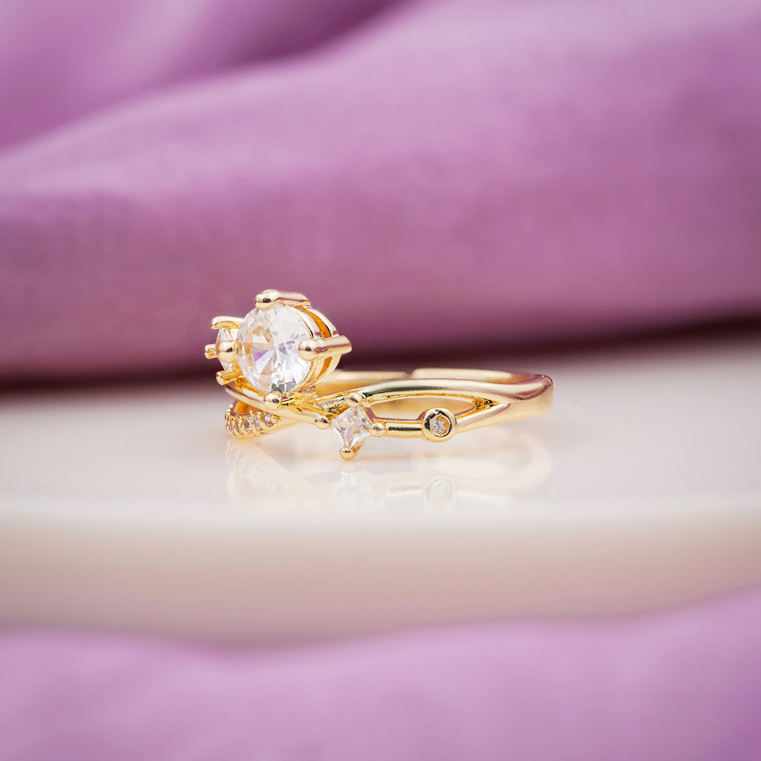 Celestia Infinity Solitaire Ring jewellery product view 2