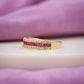 Luxpenny Ruby Royale Baguette Ring jewellery product view 1