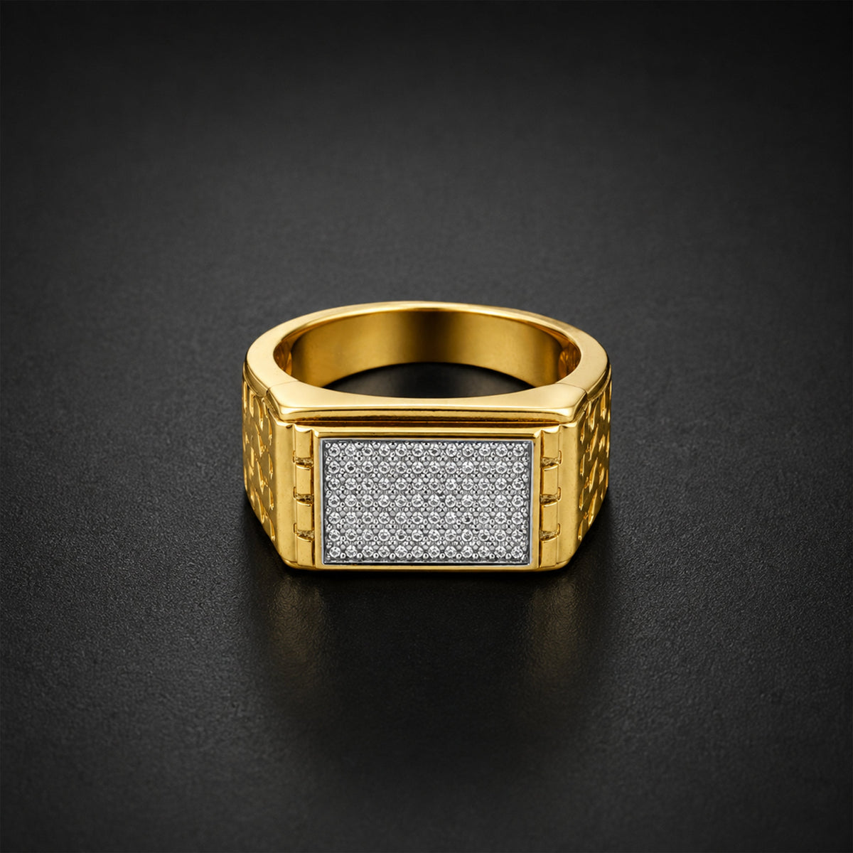 Crown Square Diamond Ring jewellery product view 1
