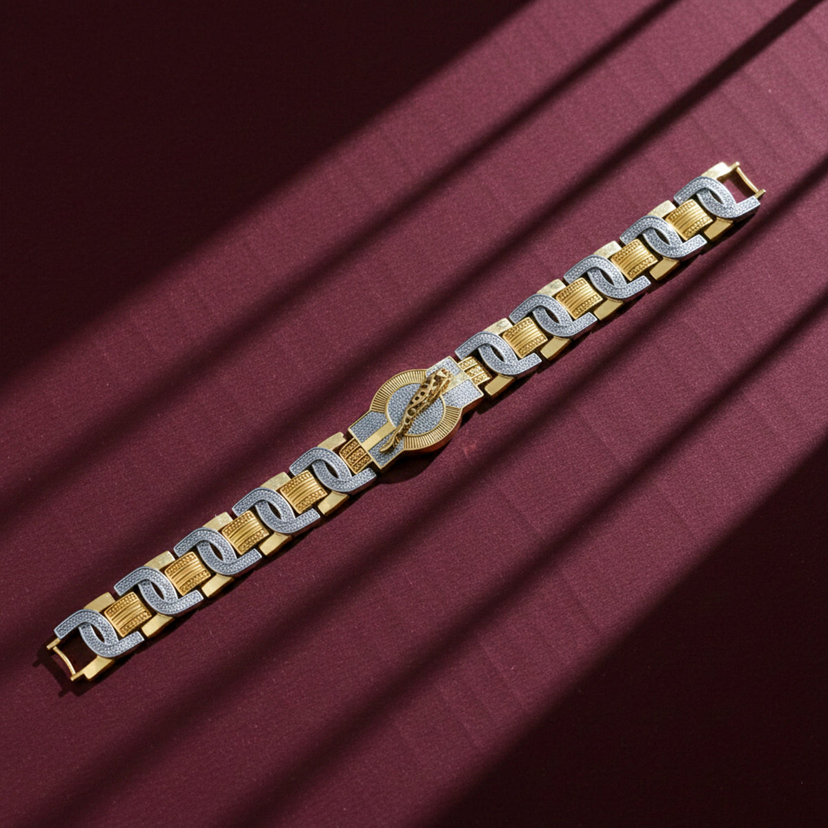 Crown Iced Gold Bracelet jewellery product view 3