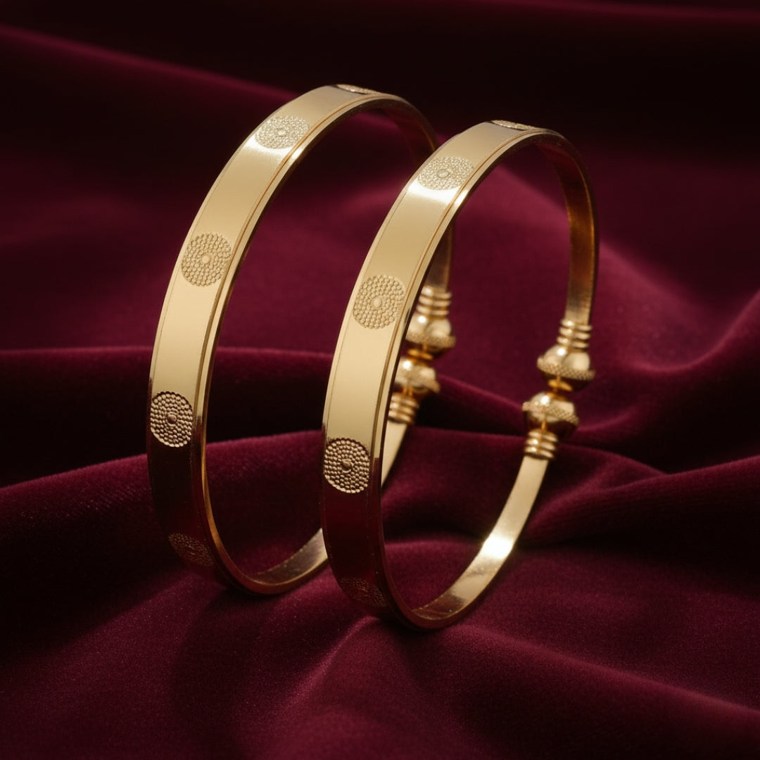 Timeless Glow Kada Set jewellery product view 1