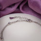 Celestial Knot Silver Anklet jewellery product view 3