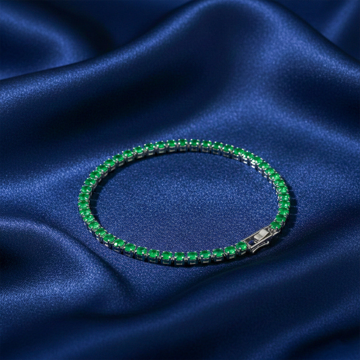 Azure Sapphire Tennis Bracelet jewellery product view 18
