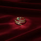 Emerald Diamond Snake Coil Ring jewellery product view 3