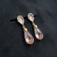 Pink Teardrop Elegance Earrings jewellery product view 3